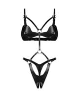 Obsessive Dame Controle Crotchless Teddy
