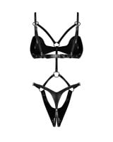 Obsessive Dame Controle Crotchless Teddy