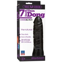 Vac-U-Lock CodeBlack 7 Inch Thin Dong