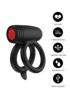 Vibrační erekční kroužek Hidden Desire Elite Power Twin C-Ring