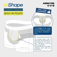 Addicted ADS347 Play Rainbow Swim Shorts Black