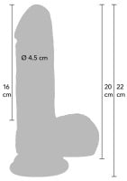 Hidden Desire Inferno Realistic Dildo 22.8 x 4.4 cm