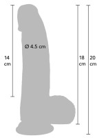 Hidden Desire Inferno Realistic Dildo 17.4 x 4 cm