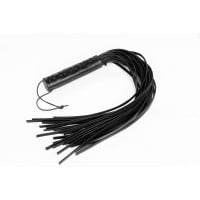 Whips Primal Bond Large Braided Flogger Black