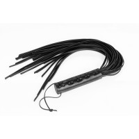 Whips Primal Bond Large Braided Flogger Black