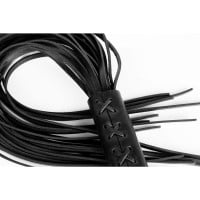Whips Primal Bond Large Braided Flogger Black