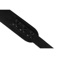 Kožená plácačka Whips Primal Bond Braided Paddle černá