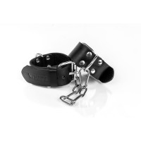 Kožená pouta Whips Primal Bond Slim Cuffs Small černá