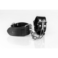 Kožená pouta Whips Primal Bond Slim Cuffs Small černá