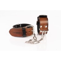 Whips Primal Bond Slim Cuffs Small Brown