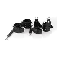 Whips Primal Bond St. Andrew’s Cross Cuffs Black