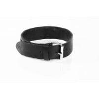 Whips Primal Bond Laced Leather Collar Large Black
