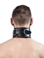 Mister B Leather Slave Collar with Black Padding