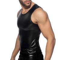 Tílko AD Fetish ADF215 Rub Shoulder Zip Tank Top