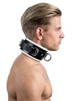 Mister B Leather Slave Collar with Black Padding