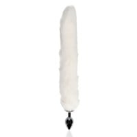 Análny kolík s chvostom Ouch! Fox Tail with Metal Butt Plug čierny