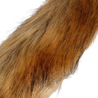 Análny kolík s chvostom Ouch! Fox Tail with Metal Butt Plug čierny