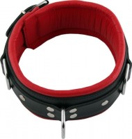 Mister B Leather Slave Collar with Black Padding