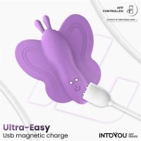 Kalhotkový vibrátor Intoyou App Series Wingy Lavender