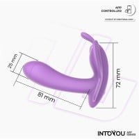 Kalhotkový vibrátor Intoyou App Series Wingy Lavender