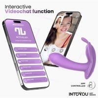 Kalhotkový vibrátor Intoyou App Series Wingy Lavender