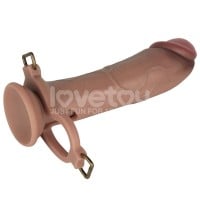 Lovetoy Ingen 10″ Enhanced Set Hollow Strap-on Dildo with Harness