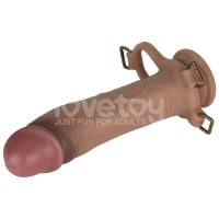 Lovetoy Ingen 10″ Enhanced Set Hollow Strap-on Dildo with Harness