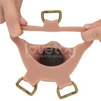 Lovetoy Ingen 10″ Enhanced Set Hollow Strap-on Dildo with Harness