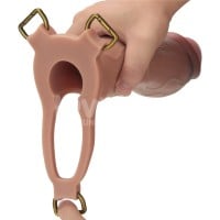 Lovetoy Ingen 10″ Enhanced Set Hollow Strap-on Dildo with Harness