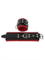 Mister B Leather Wrist Restraints with White Padding