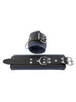 Mister B Leather Wrist Restraints with Red Padding