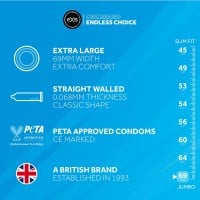 Kondómy EXS Jumbo 24 ks