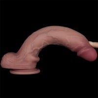 Lovetoy Sliding Skin Pro II Dual Layer Silicone Dong 10″
