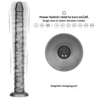 Lovetoy Vibrax Slider Vibrating Dildo 16″