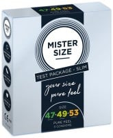 Mister Size Condoms Test Package 47–49–53