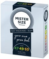 Mister Size Condoms Test Package 47–49–53