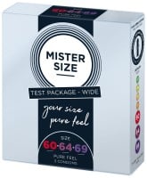 Mister Size Condoms Test Package 60–64–69