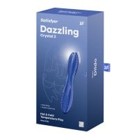 Skleněné dildo Satisfyer Dazzling Crystal 2 průhledné