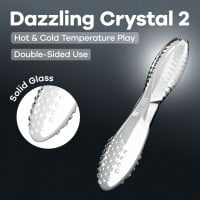 Skleněné dildo Satisfyer Dazzling Crystal 2 průhledné