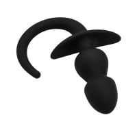 Slave4master Double Dog Tail Butt Plug Black