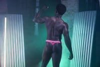 Sukrew Mesh Low-Rise Thong Electric Pink