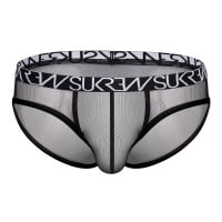 Sukrew Mesh Low-Rise Brief Underground Black