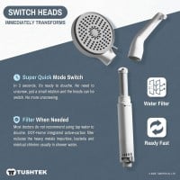 Tushtek DOT-Home Shower Head for Intimate Douche with Filter