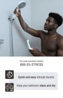 Tushtek DOT-Home Shower Head for Intimate Douche with Filter