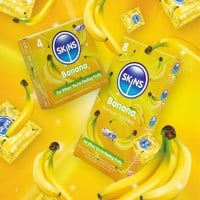 Skins Banana Condoms 4 Pack