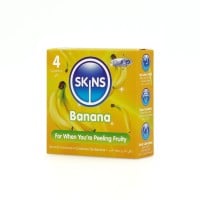 Skins Banana Condoms 4 Pack