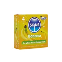 Skins Banana Condoms 4 Pack