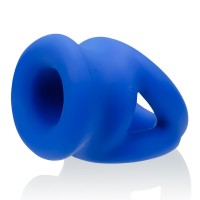 Erekčný krúžok a naťahovač semenníkov Oxballs Tri-Squeeze modrý
