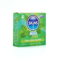 Skins Mint Condoms 4 Pack