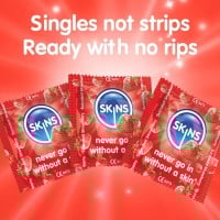 Skins Strawberry Condoms 4 Pack